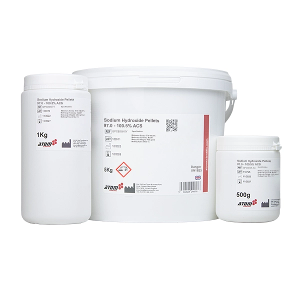 Sodium Hydroxide Pellets 97.0 - 100.5% ACS Group Picture