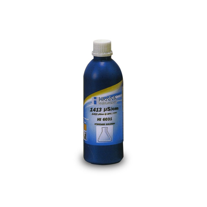 Conductivity solution 1413uS/cm with certificate of analysis