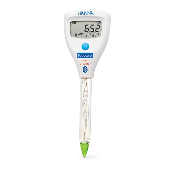 HALO2 Wireless Refillable pH Tester for Milk  with built-in specialized electrode - 1 Pack