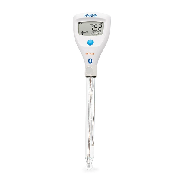 HALO2 Wireless Refillable pH Tester for Lab with built-in general purpose electrode - 1 Pack