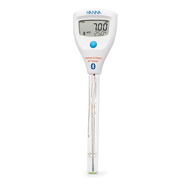 HALO2 Wireless pH Tester for Leather & Paper with built-in specialized electrode - 1 Pack