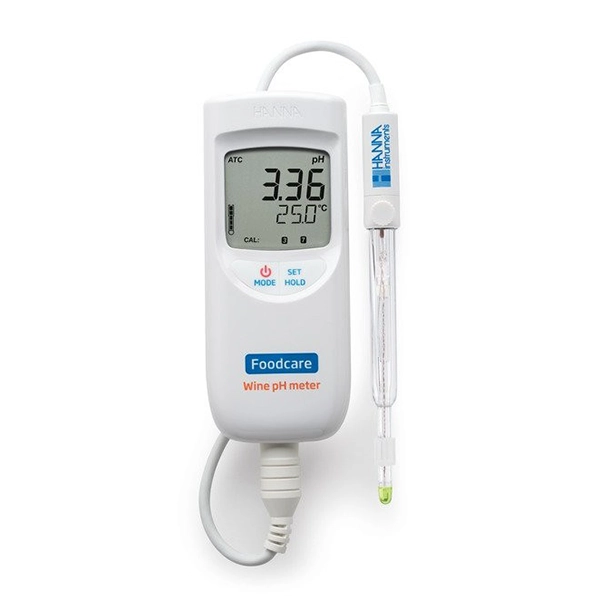 pH meter for wine analysis, range pH -2.00 to 16.00pH