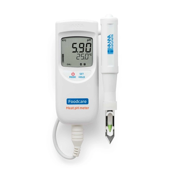 Meat pH / Temperature Meter with FC 232D probe