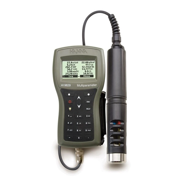 Waterproof pH/ORP, EC, DO Meter, HI9829 4m - 20m probe