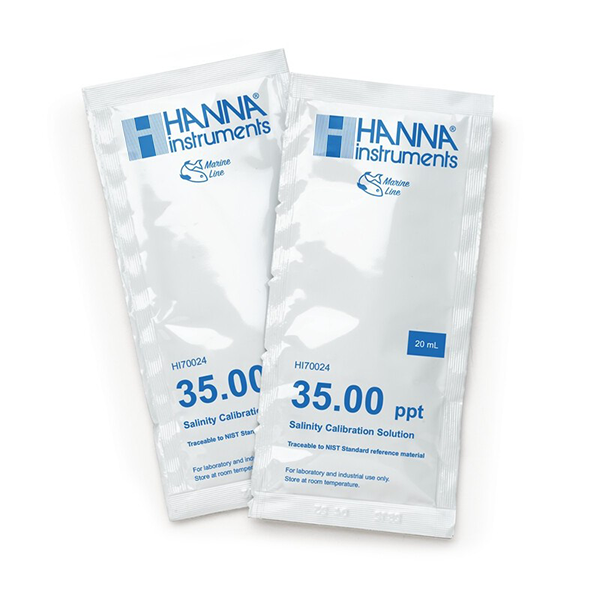 Salinity Calibration Standard, 35.00ppt, 20mL sachets
