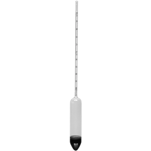 General Purpose Specific Gravity Hydrometer L series, 1.0 - 2.0 SG, Medium Surface Tension