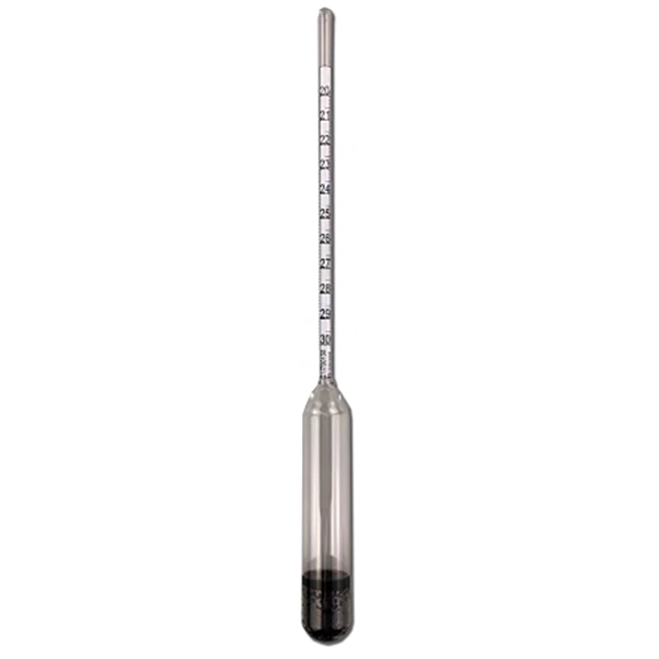 Baume Hydrometer, 0.0 - 70.0 Baume, Small Divisions