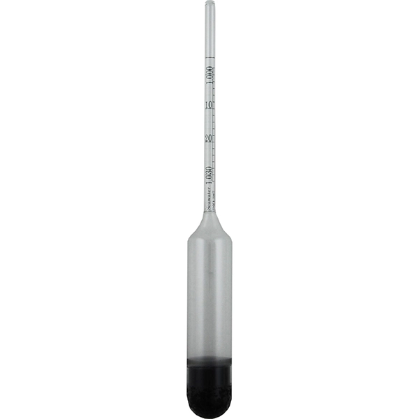 Sea Water Hydrometer, 1.000 - 1.030 g/ml, 175mm length Group Picture