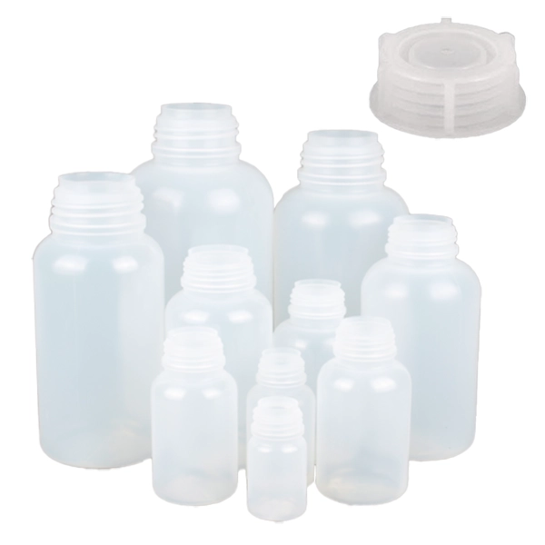 Bottle, LDPE, Wide Mouth with Cap, 100ml - 2000ml