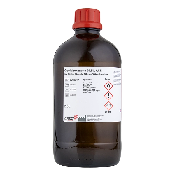 Cyclohexanone 99.8% ACS in Safe Break Glass Winchester